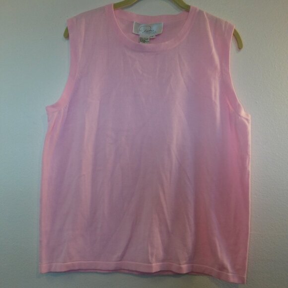 Women Essentials Pink Sleeveless Top Size Large - Picture 1 of 4